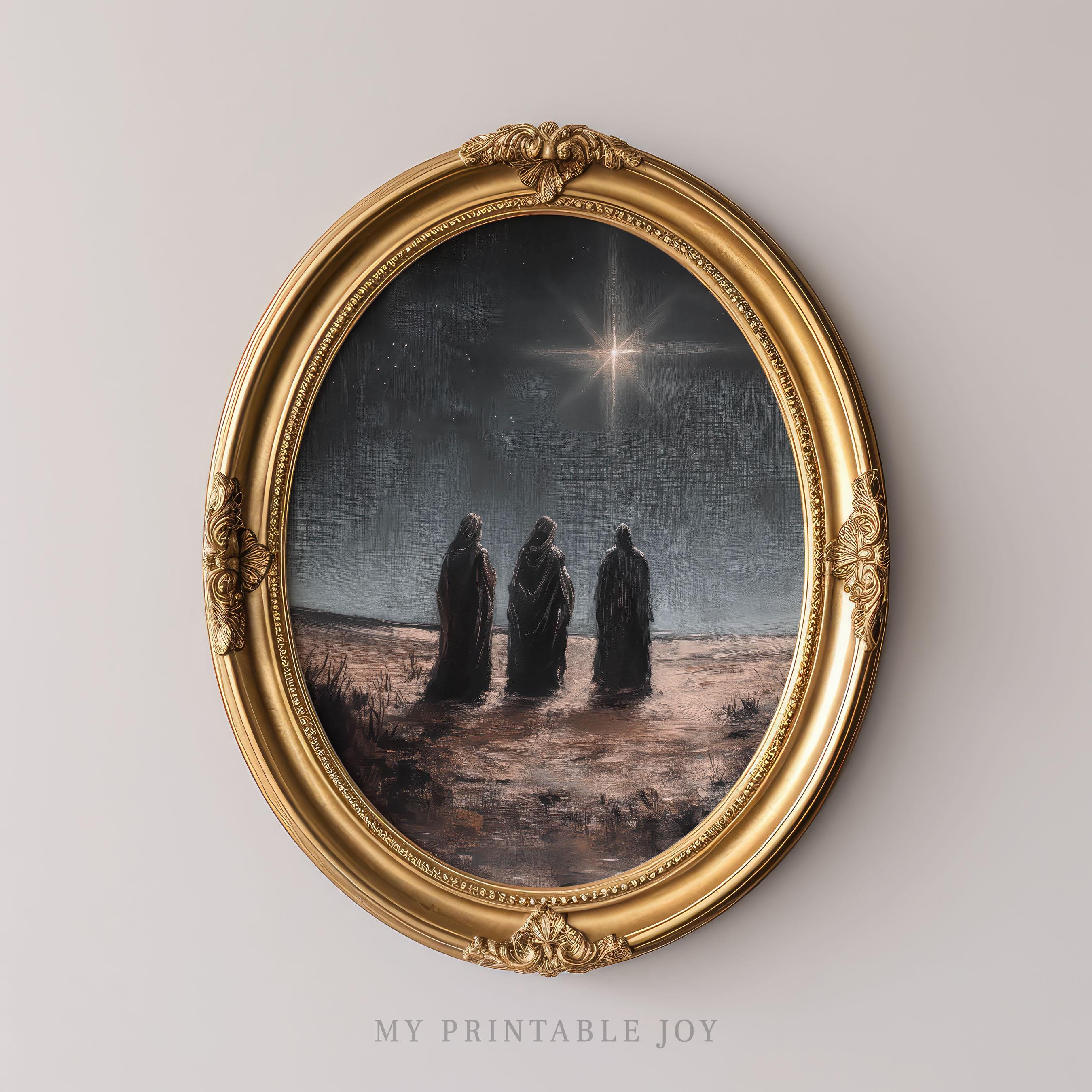 Three Wise Men Wall Art Digital Download Nativity Scene Star of ...