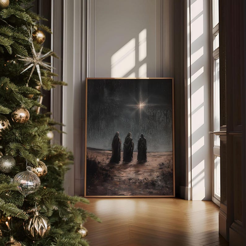 Three Wise Men Wall Art Digital Download Nativity Scene Star of ...