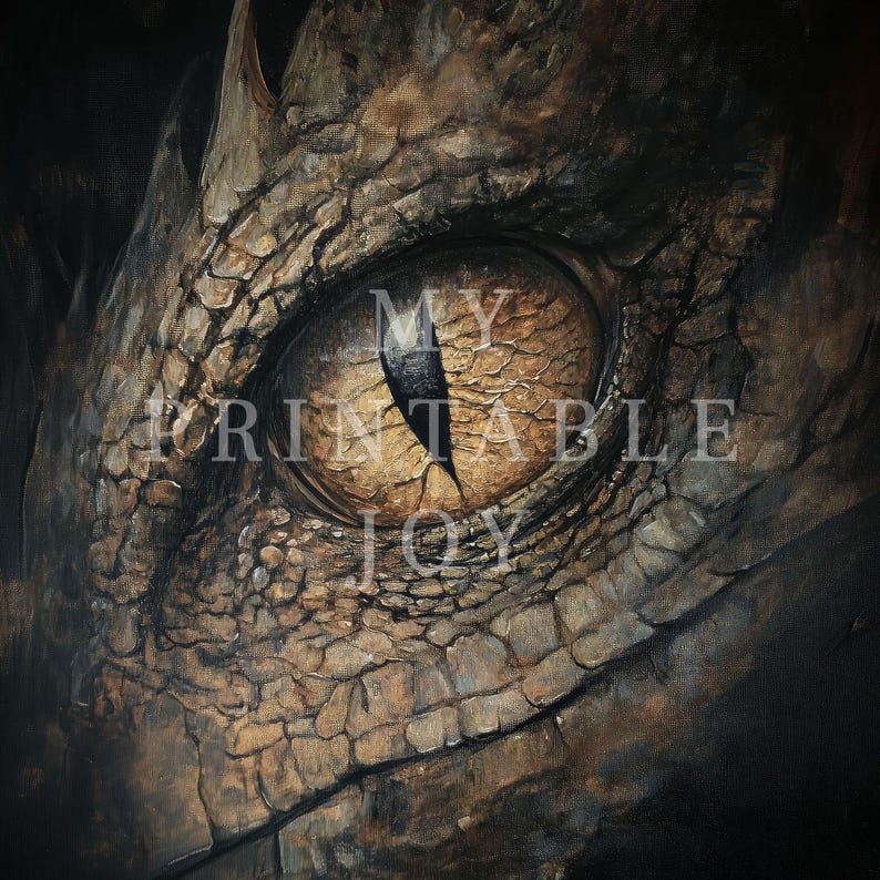 Dragon Eye Wall Art Print Fantasy Dark Academia Decor For Booktok Fans dragon-eye-wall-art-print-fantasy-dark-academia-decor-for-booktok-fans