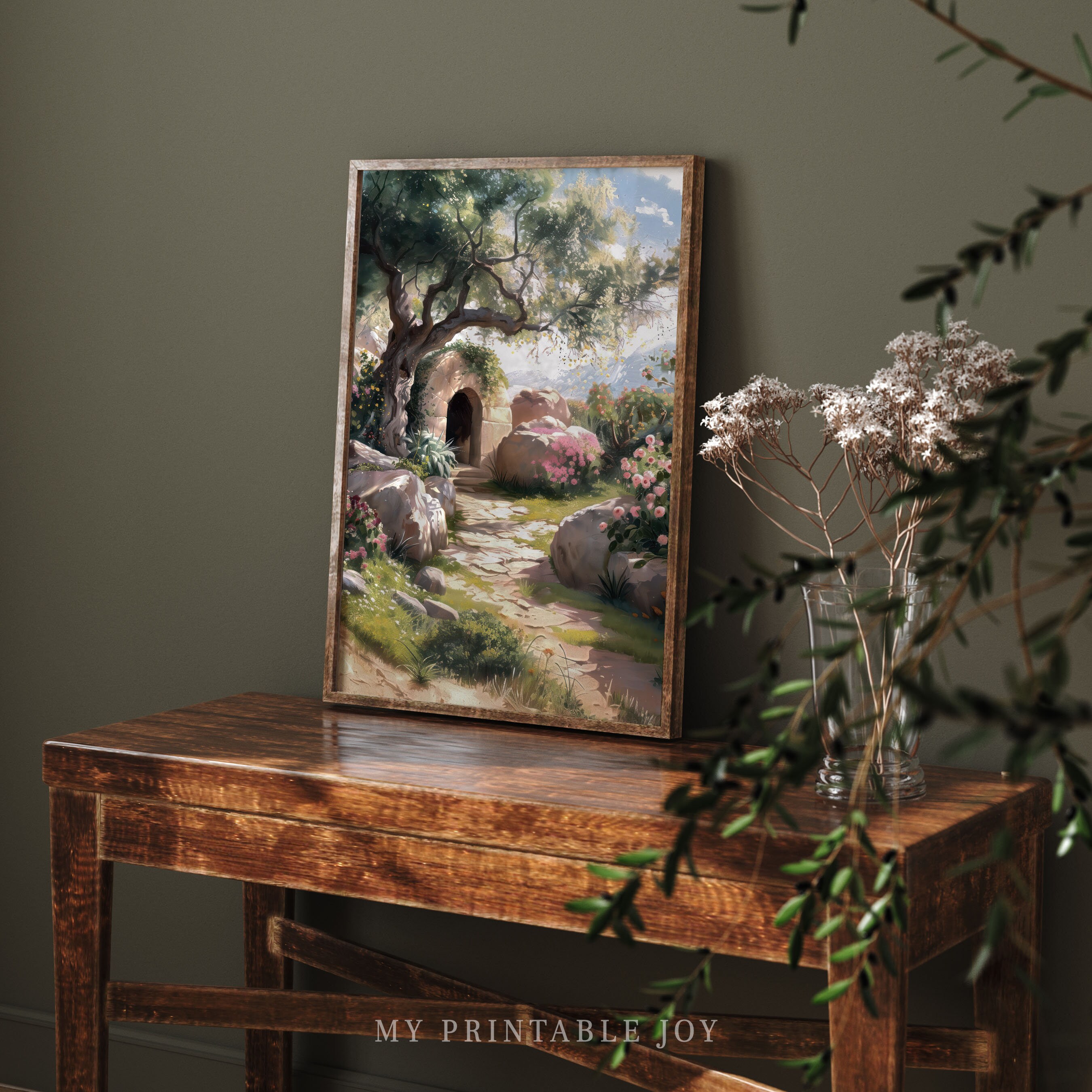 Jesus Christ Empty Tomb | Christian Art | He is Risen | Printable for ...