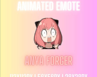 Emote animado | Familia Spy X | Anya Forger | Twitch | Discord | YouTube