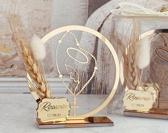 Baptism Favors Girl, First Communion Favors, Baptism Souvenir, Christening Favors, Thank you Gift, Wheat, Erste Heilige Kommunion, Taufe