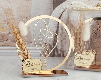 Baptism Favors Girl, First Communion Favors, Baptism Souvenir, Christening Favors, Thank you Gift, Wheat, Erste Heilige Kommunion, Taufe