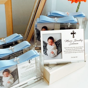 Personalized Baptism Favor - Baptism Gift Girl -  Baptism Photo Frame Magnet - Mi Bautizo - Christening Gifts - First Communion Favors