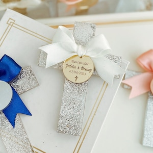 Glitter Cross Magnet, Bautizo Recuerdos, Baptism Favors Girl, Christening Favors, Baptism Souvenir, Taufe, Bomboniere Battesimo