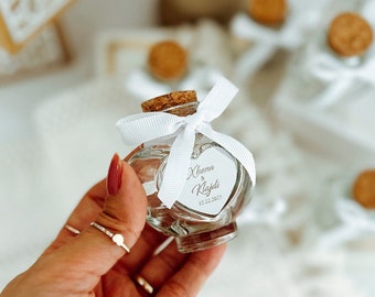 Garrafa de casamento personalizada com doces de amêndoa, lembrancinhas de casamento, lembrancinhas de casamento, Gastgeschenke Hochzeit, Bomboniere Matrimonio, Boîte Dragée
