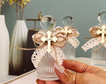 Holy Water Bottle, Blessed Holy Water, Baptism Favors, Christening Favors, Agua Bendita, Glass Bottles