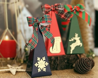 Christmas Place Name, Bulk Christmas Candy Box, Christmas Chocolate Box, Personalized Candy Bags for Coworker Students Teachers Kids Goody