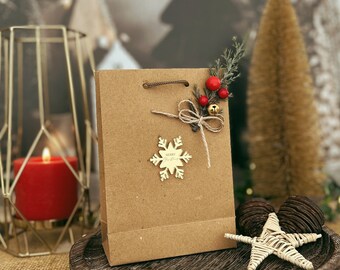 Christmas Party Bags, Personalized Gift Bags, Christmas Gift Box, Merry Christmas Party Bags, Holiday Gift Bags, Office Party Gift Bag