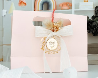 Personalized Christening Favor Bag, Premium Baptism Gift Bag