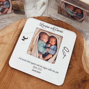 10 pcs Baptism Favors, Christening Favors, Bomboniere Battesimo, Recuerdos De Bautizo, Baptism Favors Girl & Boy, Gastgeschenk Taufe, Frame