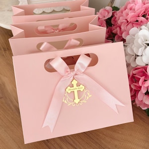 Personalized Baptism Gift Bags, Communion Gift Bags, Baptism Package, Confirmation Gift Bag, First Communion Gift Bag