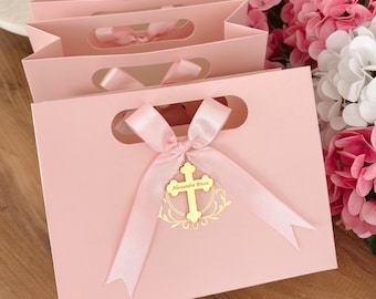 Bolsas de regalo personalizadas para bautizo, comunión, bautismo, confirmación y primera comunión.