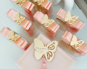 Recuerdo de fiesta de mariposas: regalo personalizado para mis quince años: recuerdo de cumpleaños personalizado