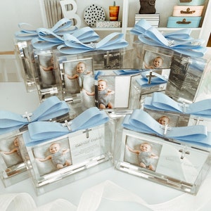 Bomboniera personalizzata per battesimo - Regalo battesimo bambina - Cornice portafoto per battesimo - Mi Bautizo - Regali per battesimo - Bomboniere per la prima comunione