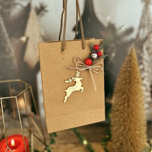 Bolsas de regalo personalizadas, Caja de regalo de Navidad, Bolsas de regalo de Navidad personalizadas, Bolsas de fiesta de Feliz Navidad, Bolsas de regalo navideñas, Bolsa de regalo de fiesta de oficina