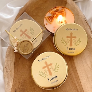 Baptism Candle Favors, Baptism Candle Boy and Girl, Candle Christening Favors, Communion Favors, Recuerdos De Bautizo, Bomboniere Battesimo