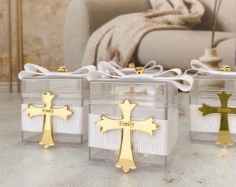 Baptism Favors, Baptism Candy Box, Holy Communion Favors, Birthday Cookie Gift Box, Halloween Candy Box,