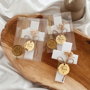 Acrylic Cross Magnet, Recuerdos Bautizo, Christening Favors, Baptism Souvenir, Taufe, Bomboniere Battesimo, Baptism Favors Girl & Boy