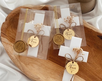 Acrylic Cross Magnet, Personalized Christening Baptism Favors