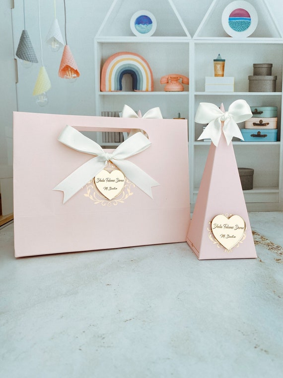 Personalized Party Gift Bag & Candy Box, Bridal Shower Favor