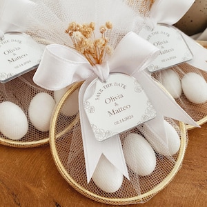 Silver Wedding Almond Candy Favors For Guests, Bulk Engagement Favors, Personalized Wedding Candy Party Favors, Unique Wedding Favors