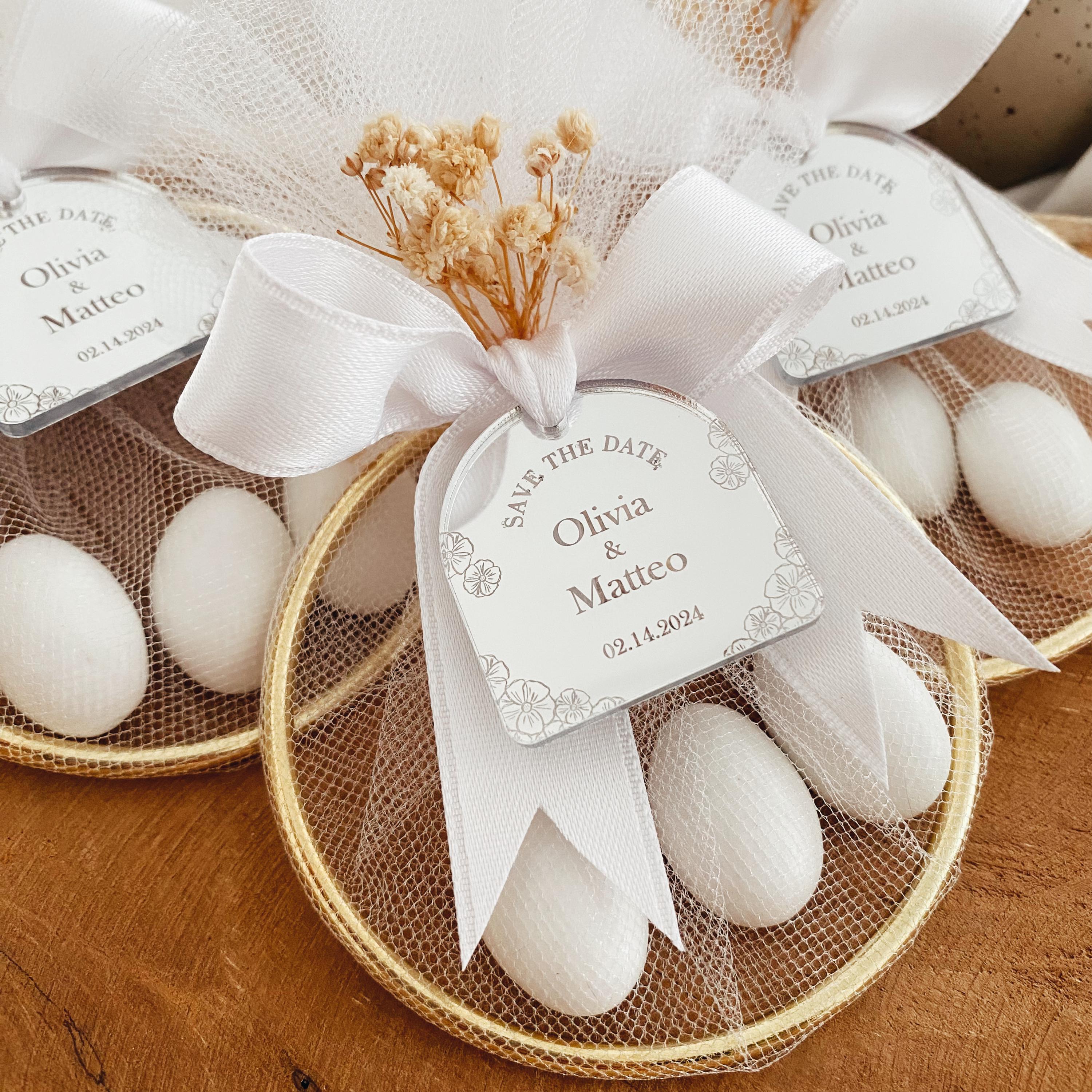 Scatola di caramelle vuota tagliata al laser da 10 pezzi Bomboniere regalo con farfalla rosa oro Confezione con nastri Decorazioni per feste di matrimonio Fornure per baby shower  15