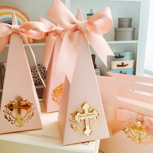 Coffrets cadeaux de baptême, coffret cadeau de baptême personnalisé, boîte de bonbons, décorations de baptême, cadeau de première communion