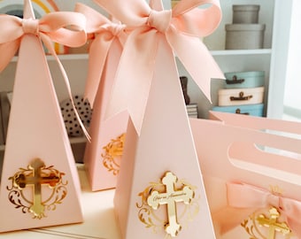 Baptism Favor Boxes, Personalized Baptism Gift Box, Candy Box, Baptism Decorations, First Communion Gift