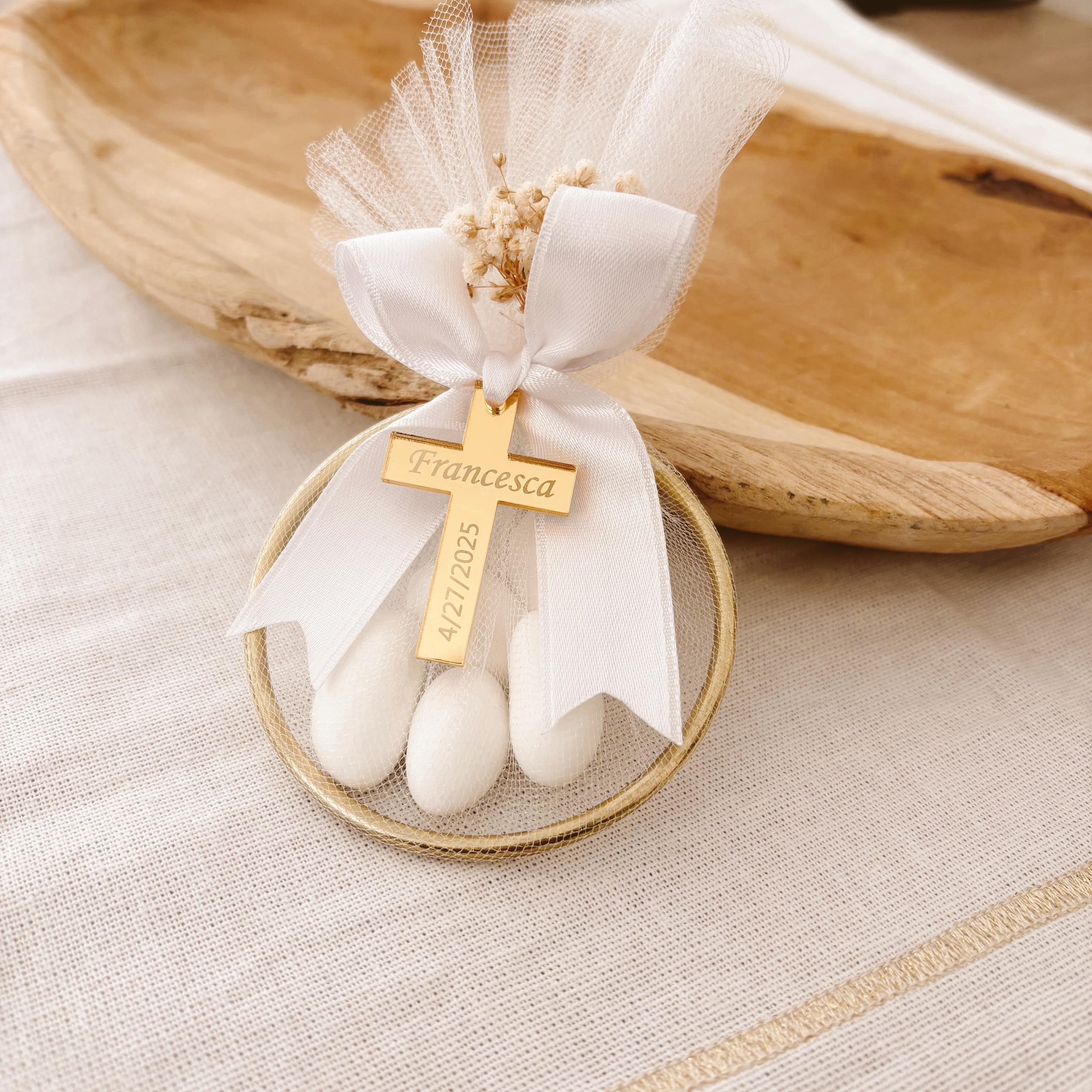 Bulk First Holy Communion Almond Candy Favor, Baptism Favor for Guests, Confirmation Favor, Bomboniere Comunione, Christening Gift, Souvenir