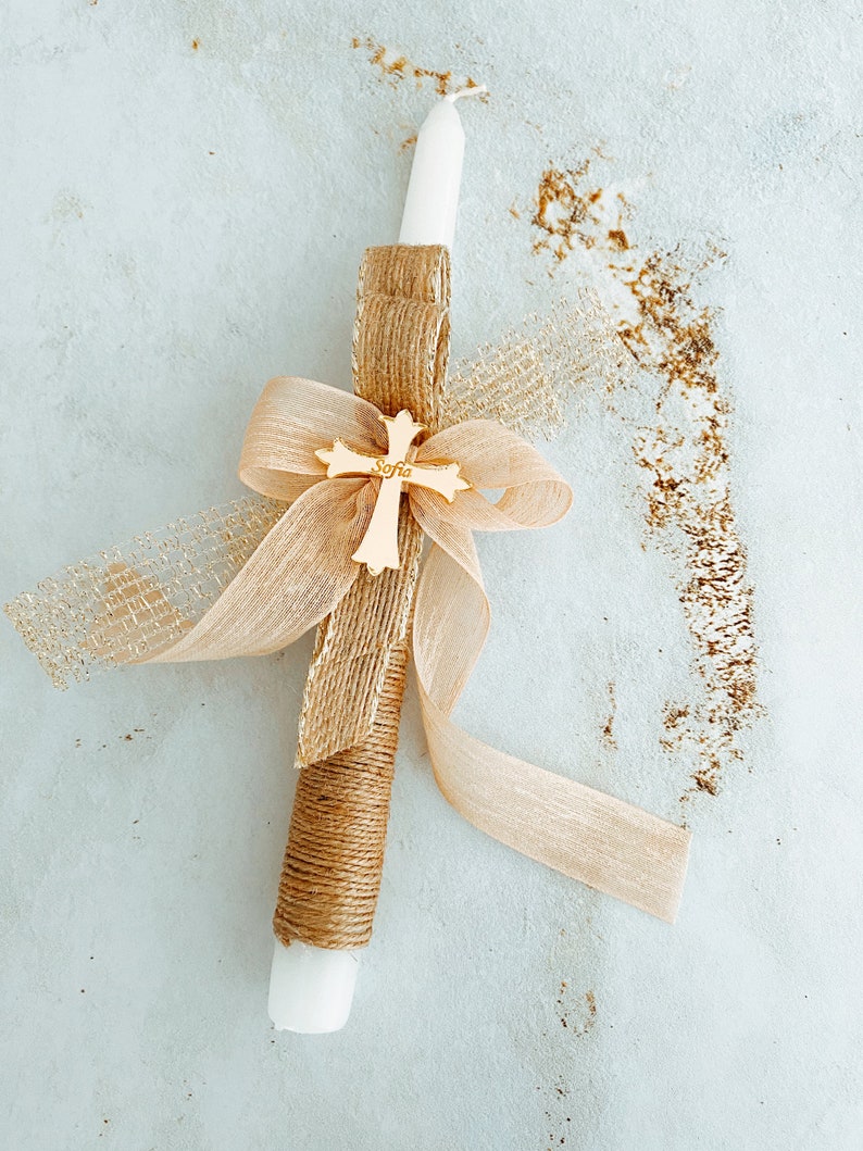 Baptism Candle Personalized Christening Candle Ceremony Etsy