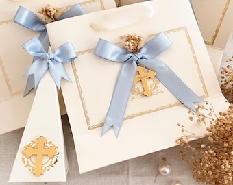 Gepersonaliseerde doopcadeauzakje en snoepdoos, doopgunst