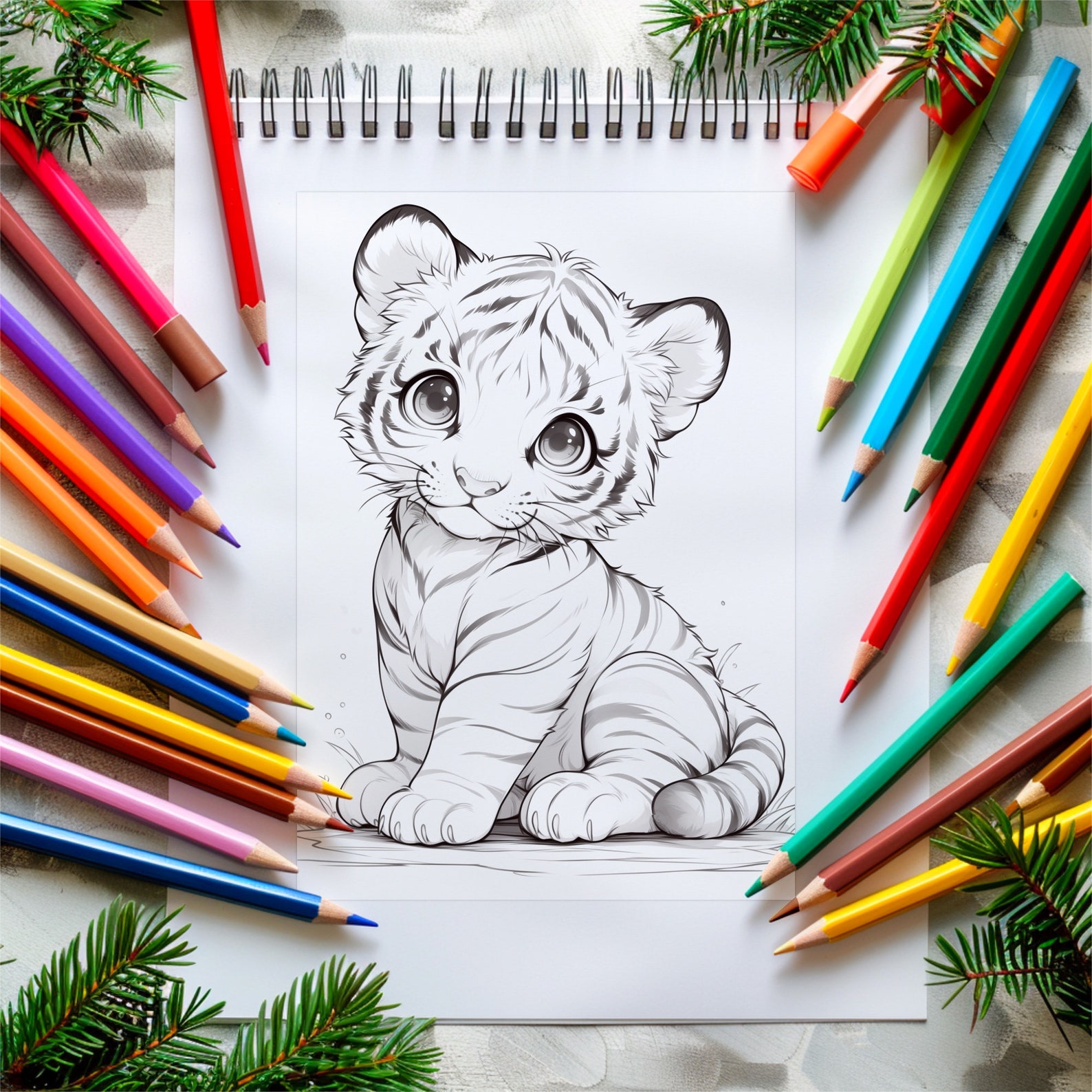 44 Cute Animal Coloring Pages, Educational Kids & Adults Creativity