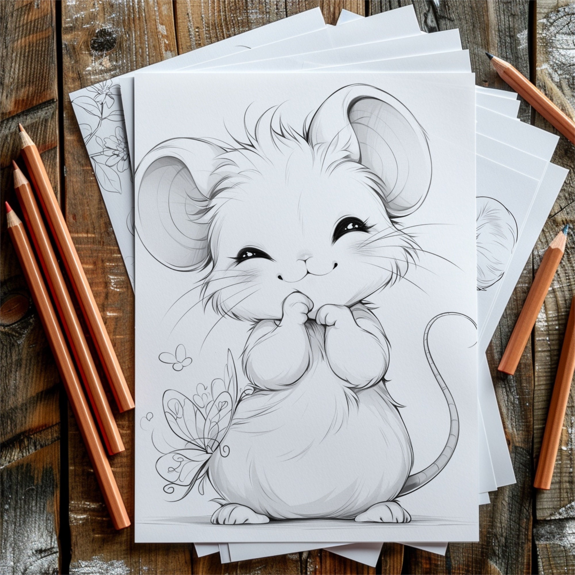 44 Cute Animal Coloring Pages, Educational Kids & Adults Creativity