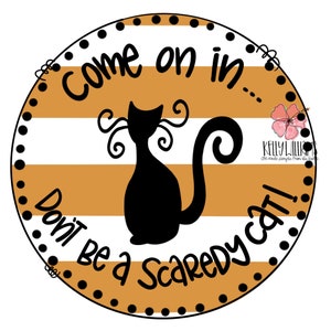 TEMPLATE: Halloween door hanger Cat template