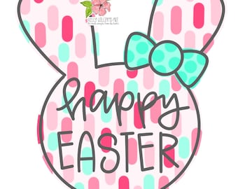 MODELLO: Modello di coniglietto da appendere alla porta per Pasqua