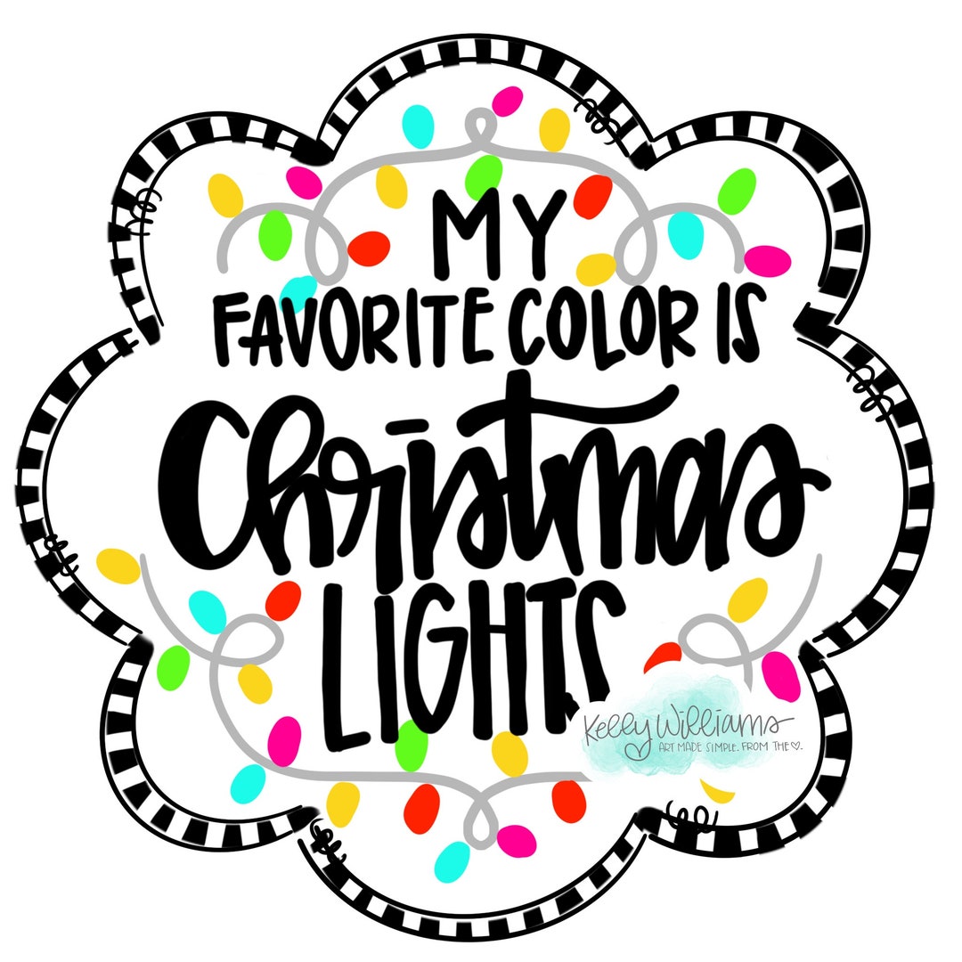 TEMPLATE : Christmas Lights Door Hanger Christmas Template - Etsy