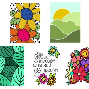 PRINTABLE: Nature Canvas Traceables