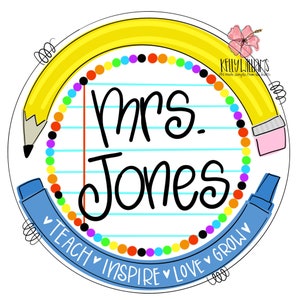 TEMPLATE : Teacher door hanger template Teacher door hanger
