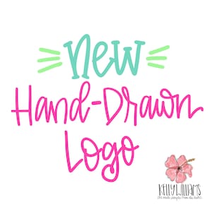 NIEUW handgetekend logo voor creatieve bedrijven