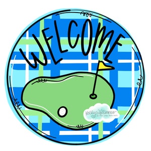 TEMPLATE : Golf template Golf door hanger