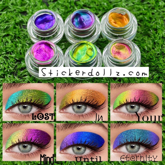 Multichrome Eyeshadow,eyeshadow,chameleon Eyeshadow,duochrome,duochrome  Eyeshadow,multichrome,indie Makeup,chrome Eyeshadow,makeup,jelly 