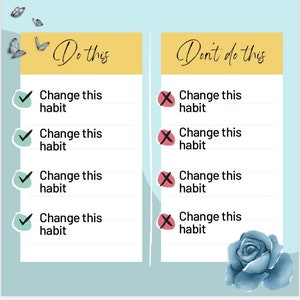 Pros and Cons, checklist.