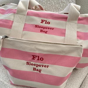 Personalisierte Schlafsack/Barrel Tasche/Turnbeutel/Bestickte Tasche/Turnbeutel/Kosmetiktasche/Kosmetiktasche/Kosmetiktasche - Geschenke für Kinder/Teenager für sie/ihn - Tasche mit Namen