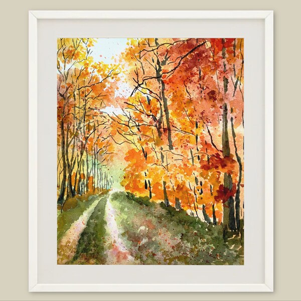 Fall Tree Painting - Etsy