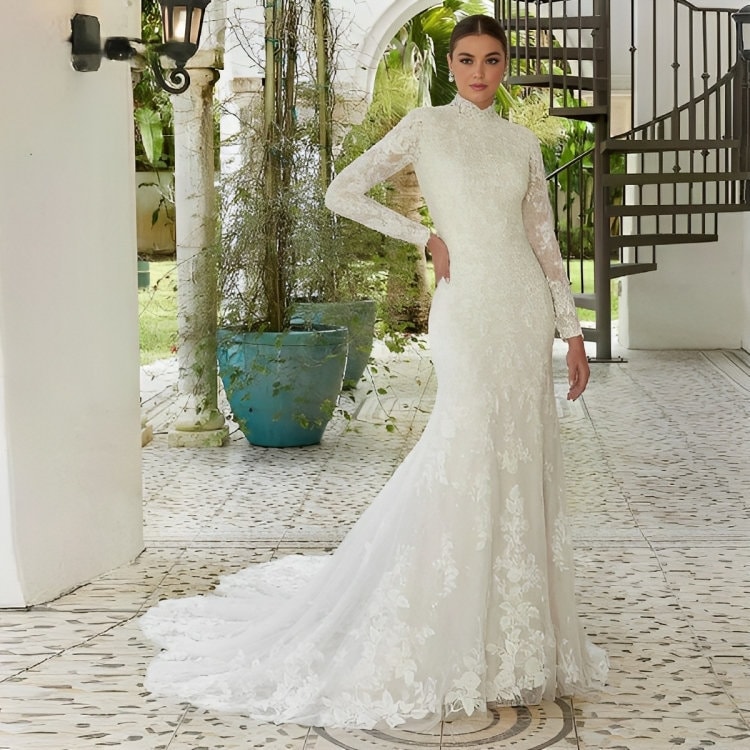 Ball Gown Wedding Dress 5311, Satin Wedding Dress, Ivory Wedding