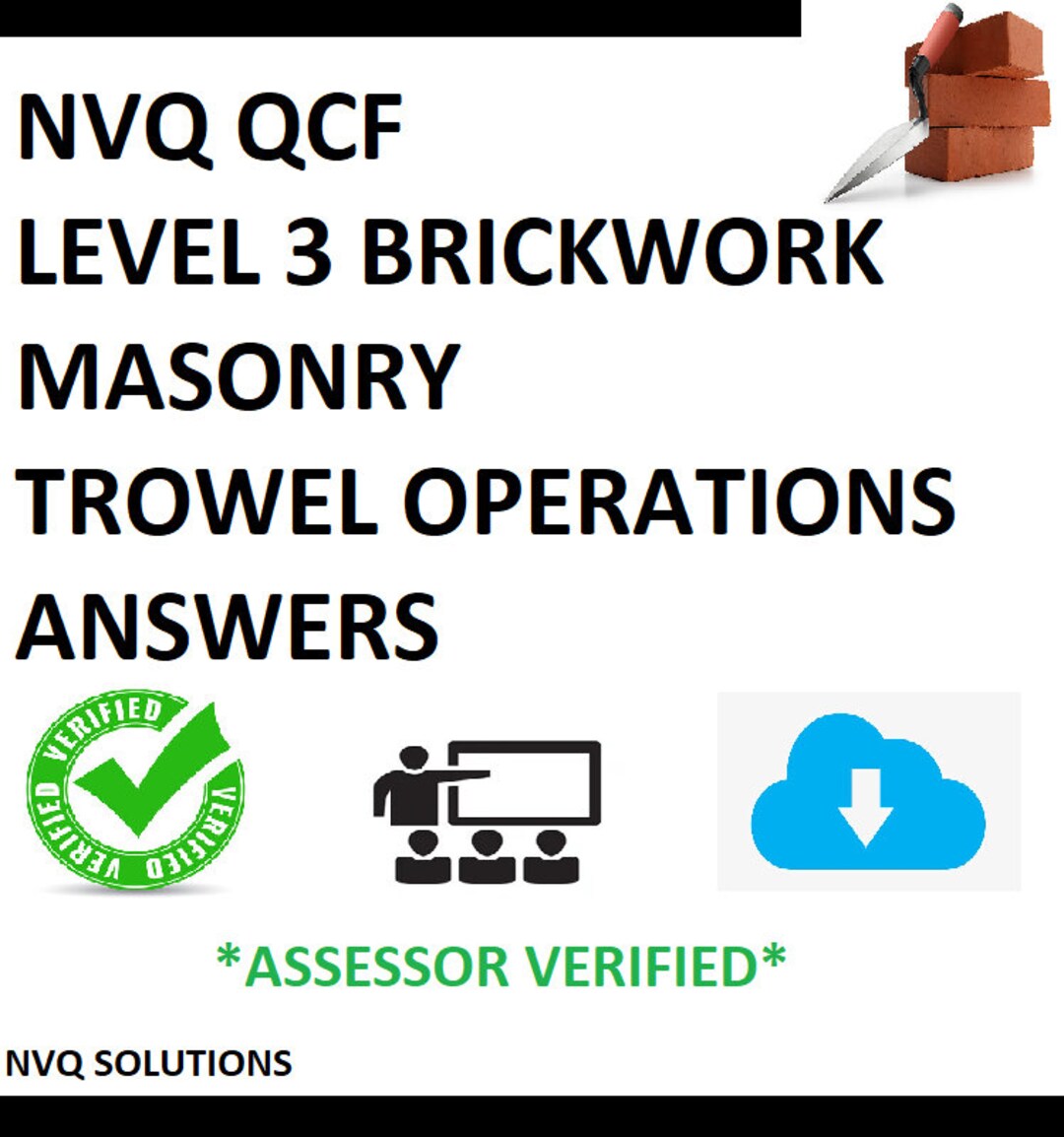 Level 3 Brickwork NVQ QCF Level 3 Brickwork Bricklaying Masonry Trowel Operations ...