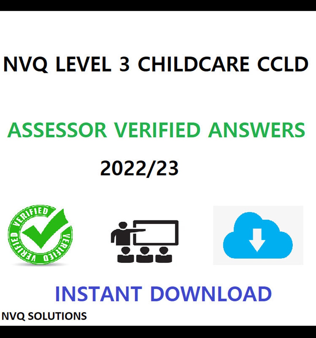 NVQ LEVEL 3 Childcare CCLD Essays Answers & Observations Instant Download Etsy