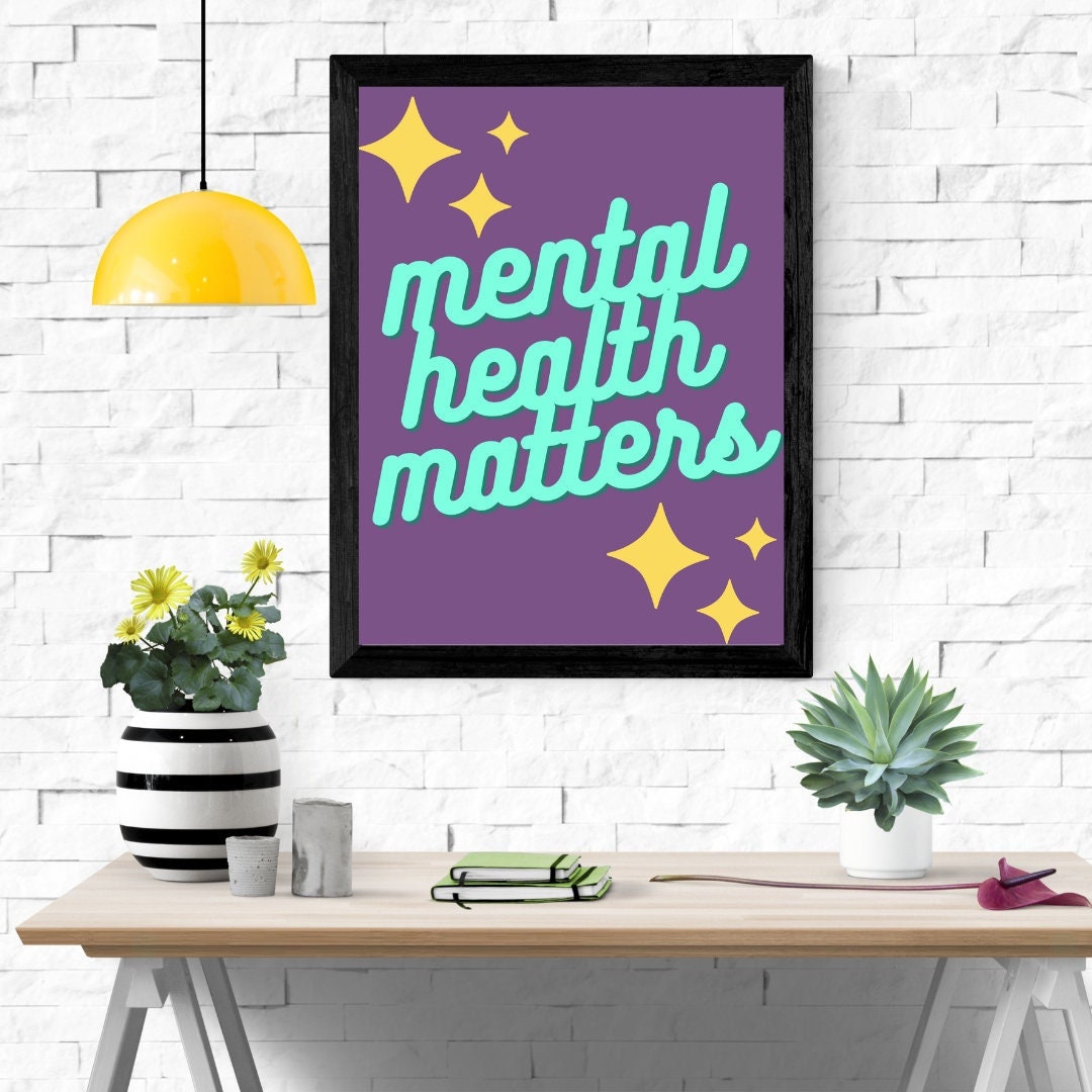Mental Health Matters Poster: Self-care Digital File Poster - Etsy