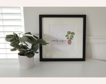 Simplicity is Self Care Art Print